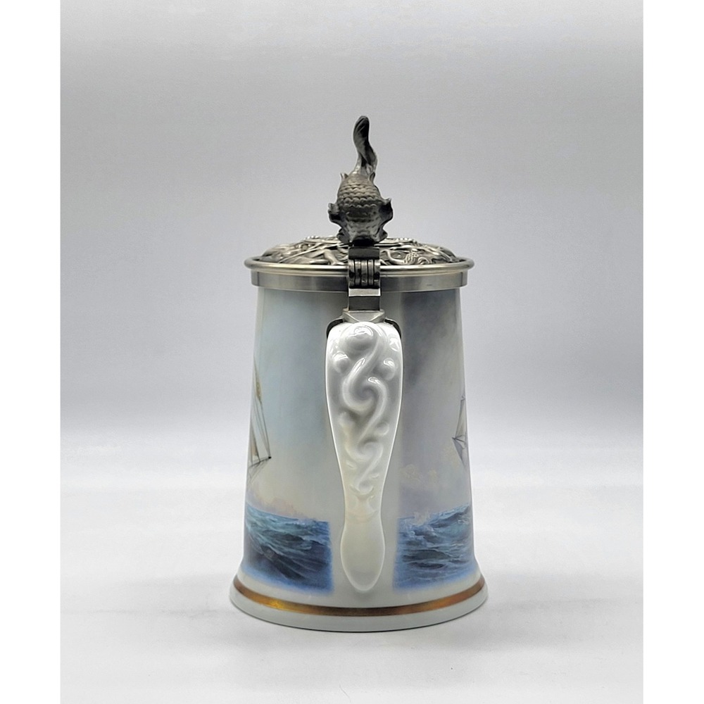 "Greyhounds Of The Sea" Stein By Leonard J Pearce Haviland Of Limoges 1983 - Picture 4 of 12